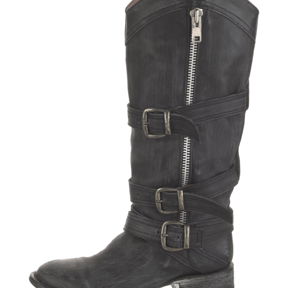 Women's Black Knee-High Boots Used
